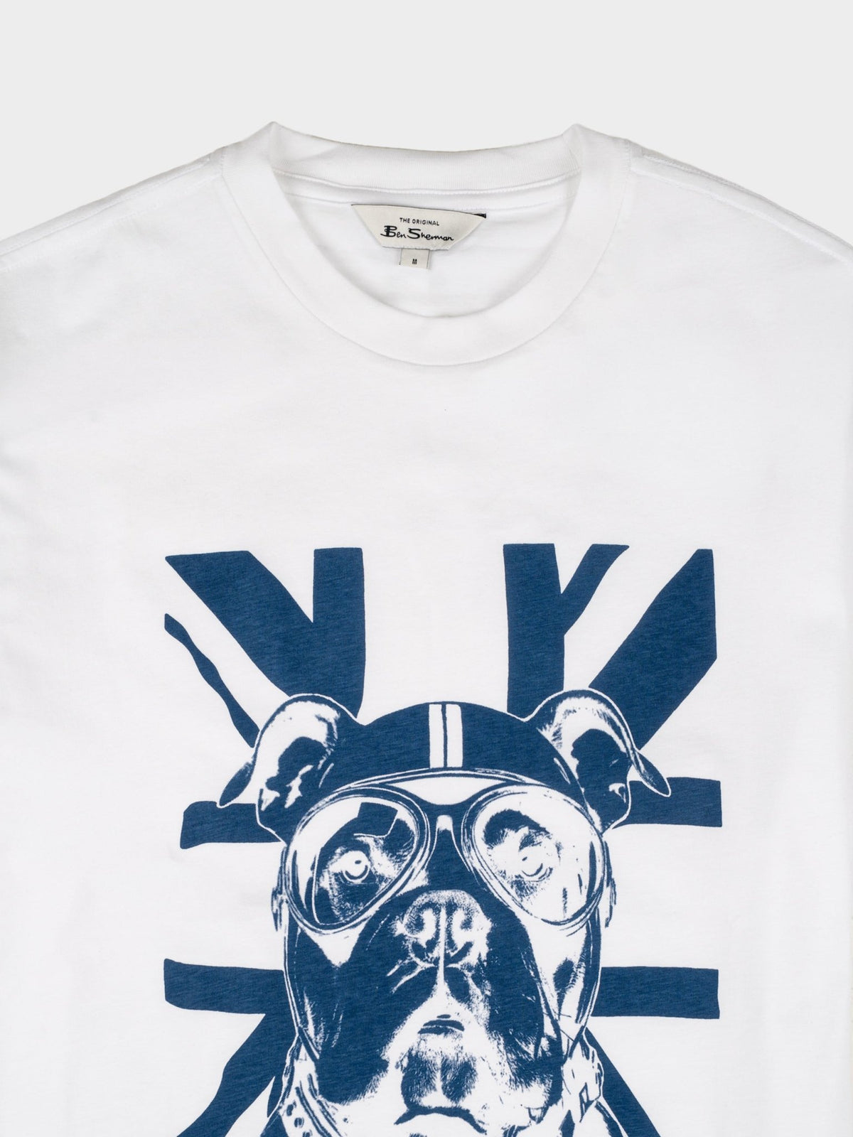 Ben Sherman Bulldog Tee Shirt in White – image 2 of 2