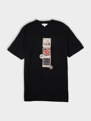 Brit Pop Throwback Tee Shirt - Black