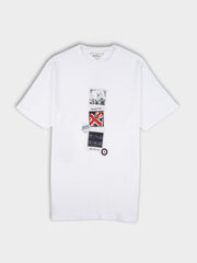 Brit Pop Throwback Tee Shirt - White