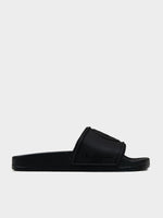Target Embossed Slides - Black