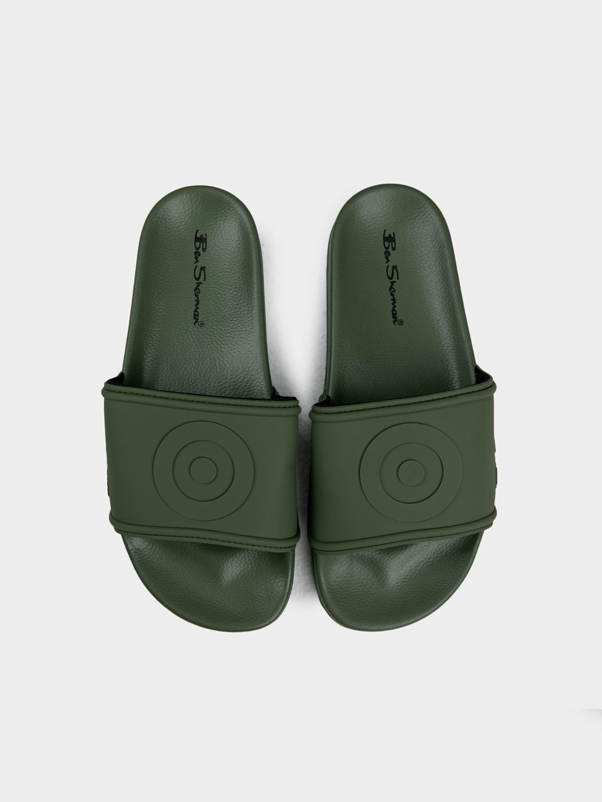 Target Embossed Slides – Olive | Ben Sherman South Africa