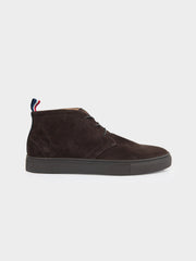 Ben Sherman Sugarman suede chukka boot in brown, side profile view