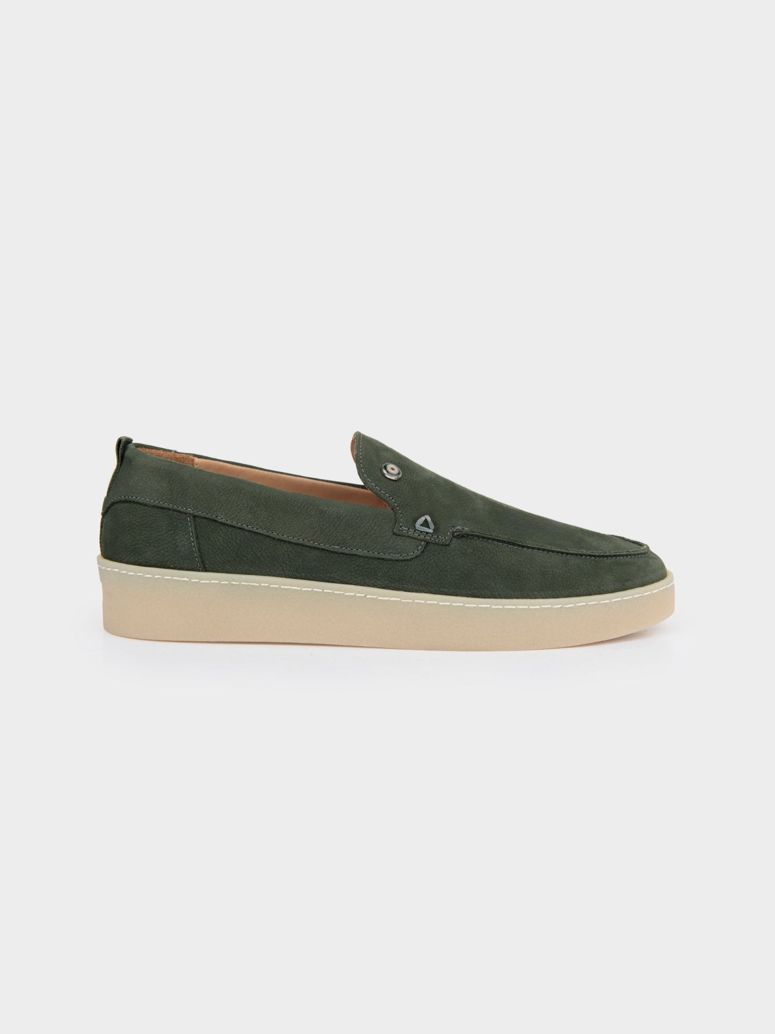 WILLIAM LEATHER SLIP ON - Olive