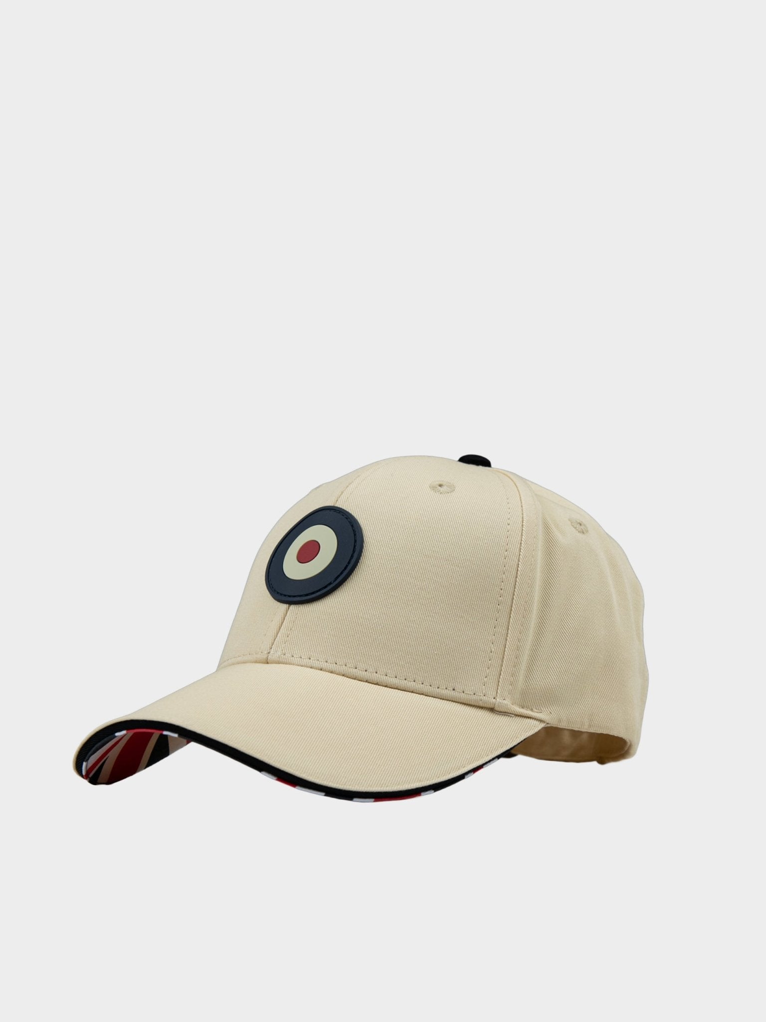 Ben Sherman Adult Targy Peak Cap in Wax featuring rubberized Target emblem and adjustable hook/loop closure