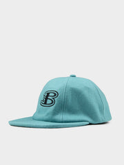 Ben Sherman Preppy Wool Blend Cap in Aqua Teal with structured silhouette and embroidered logo