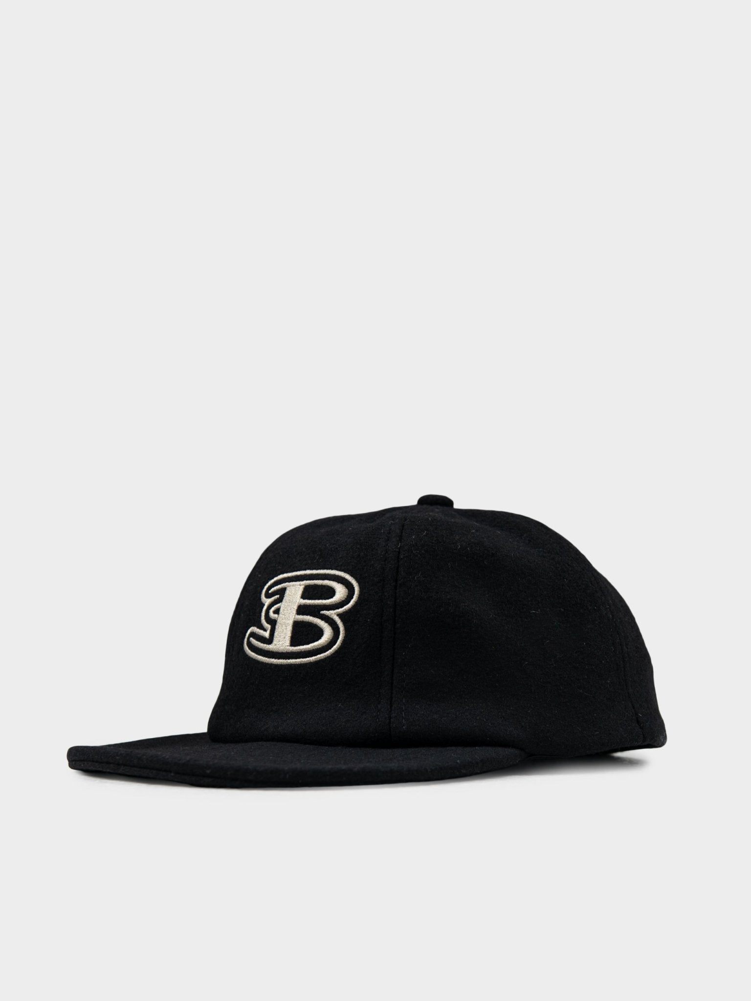 Ben Sherman Preppy Wool Blend Cap in Black with structured silhouette and embroidered logo
