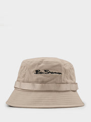 Bear Embossed Bucket Hat - Cornstalk