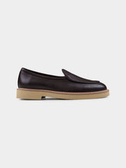 Camden Leather Slip On - Coffee Cream