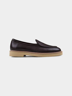 Camden Leather Slip On - Coffee Cream