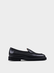 CAMDEN LEATHER SLIP ON - BLACK
