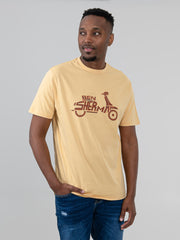 Brand Scooter Tee - New Wheat