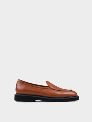Ben Sherman Camden Leather Slip On in Walnut