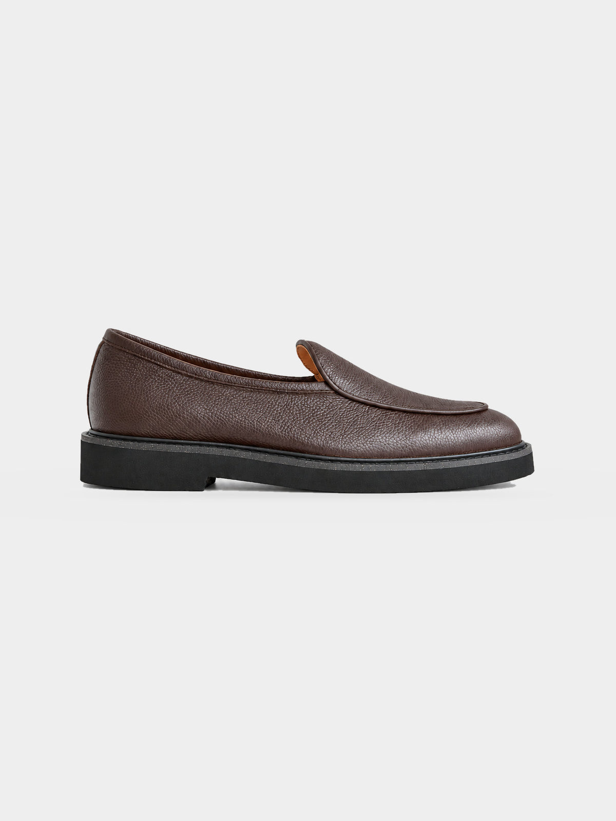 Camden Leather Slip On - Coffee Black