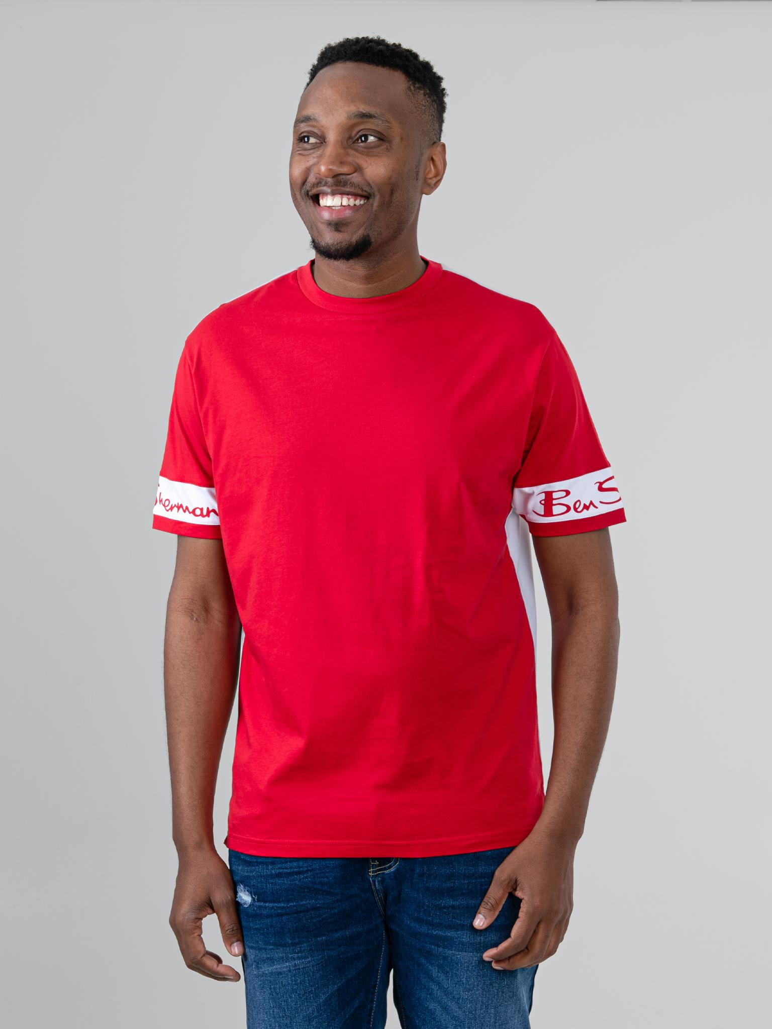Color Block Tee - Red