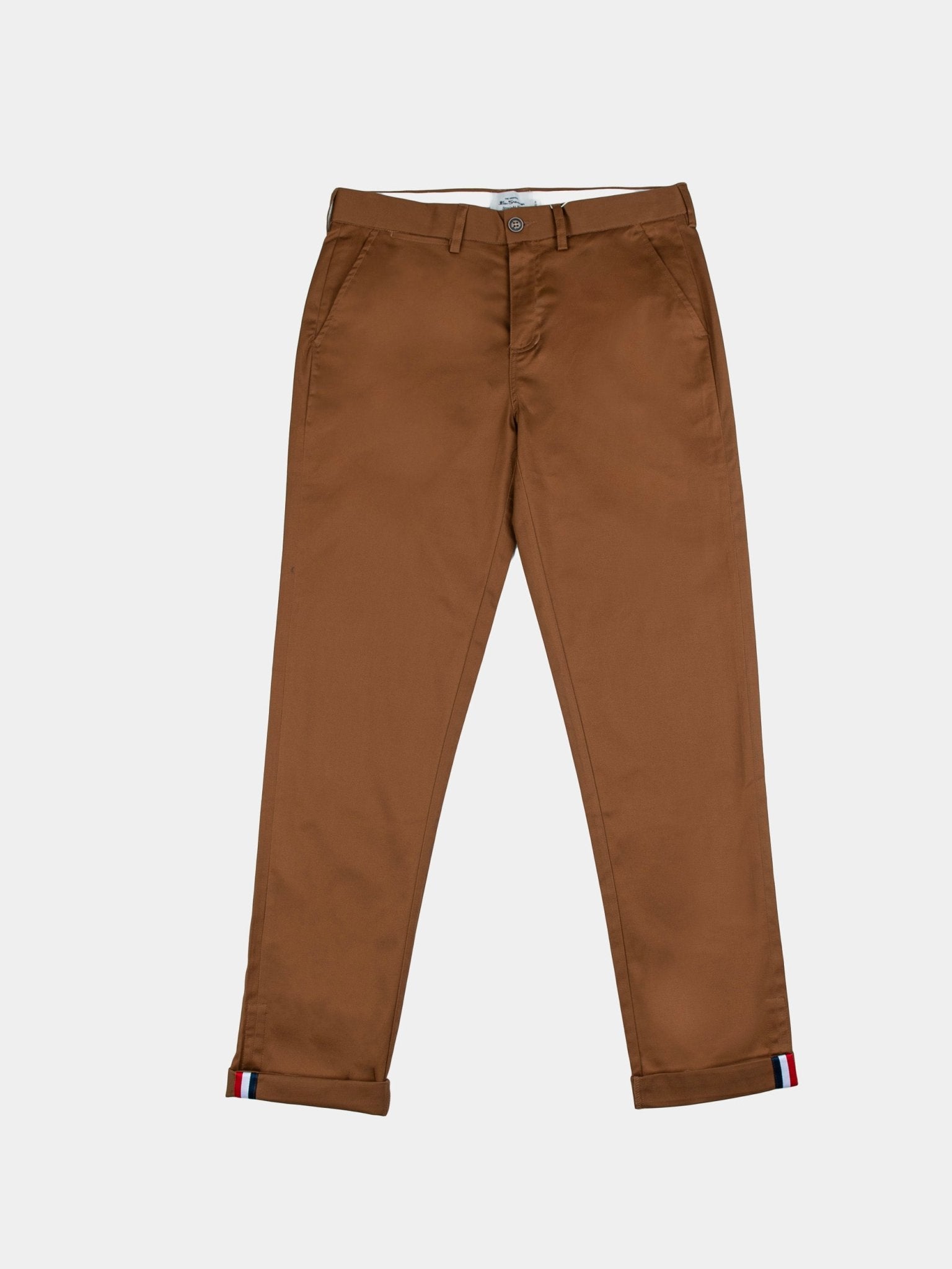 Ben Sherman Straight Fit Chino Pants in Walnut | Men's Chinos