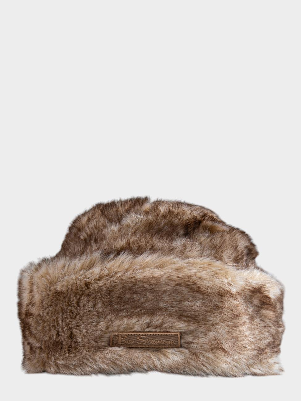 Cossack Faux Fur Hat - Tan