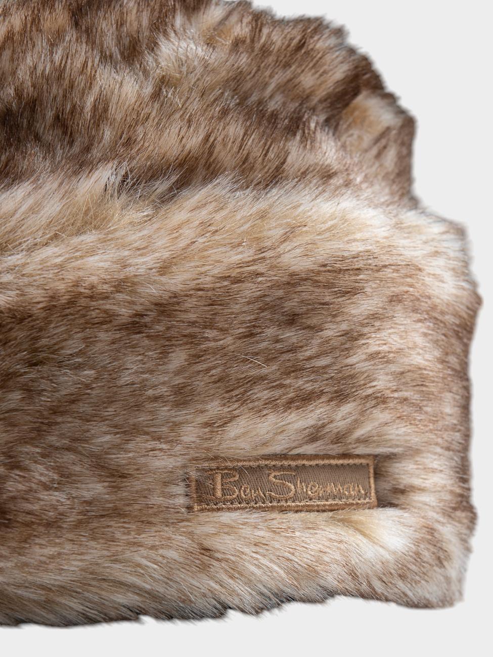 Cossack Faux Fur Hat - Tan