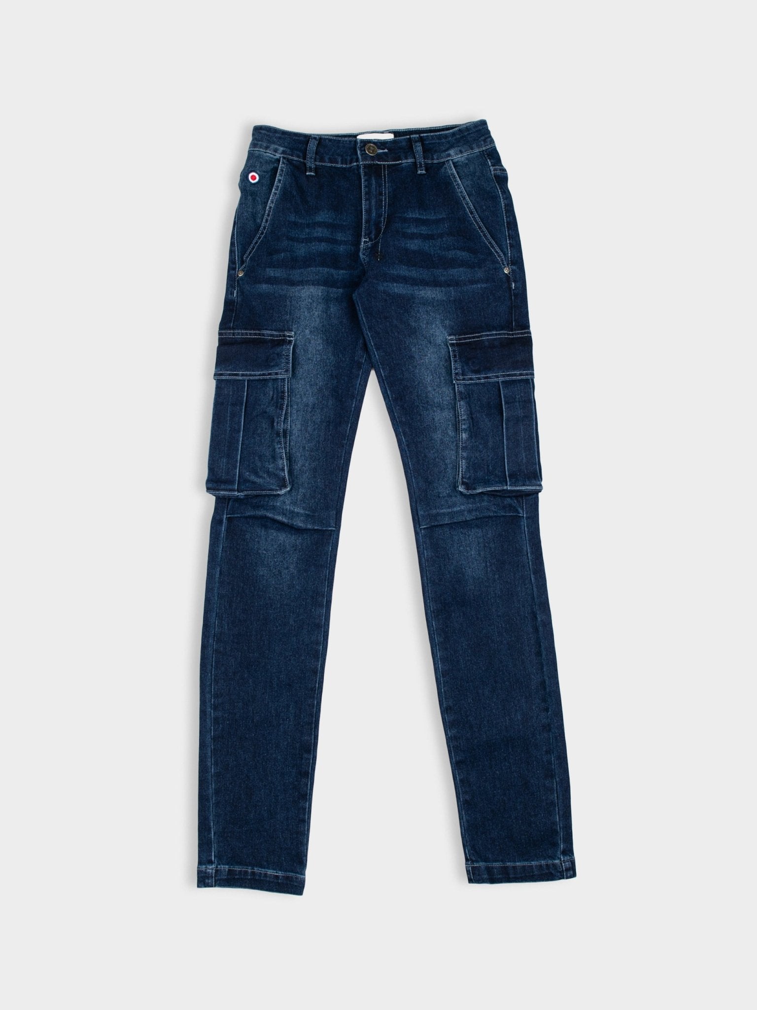 Cargo Slim Fit Denim - Dark Blue