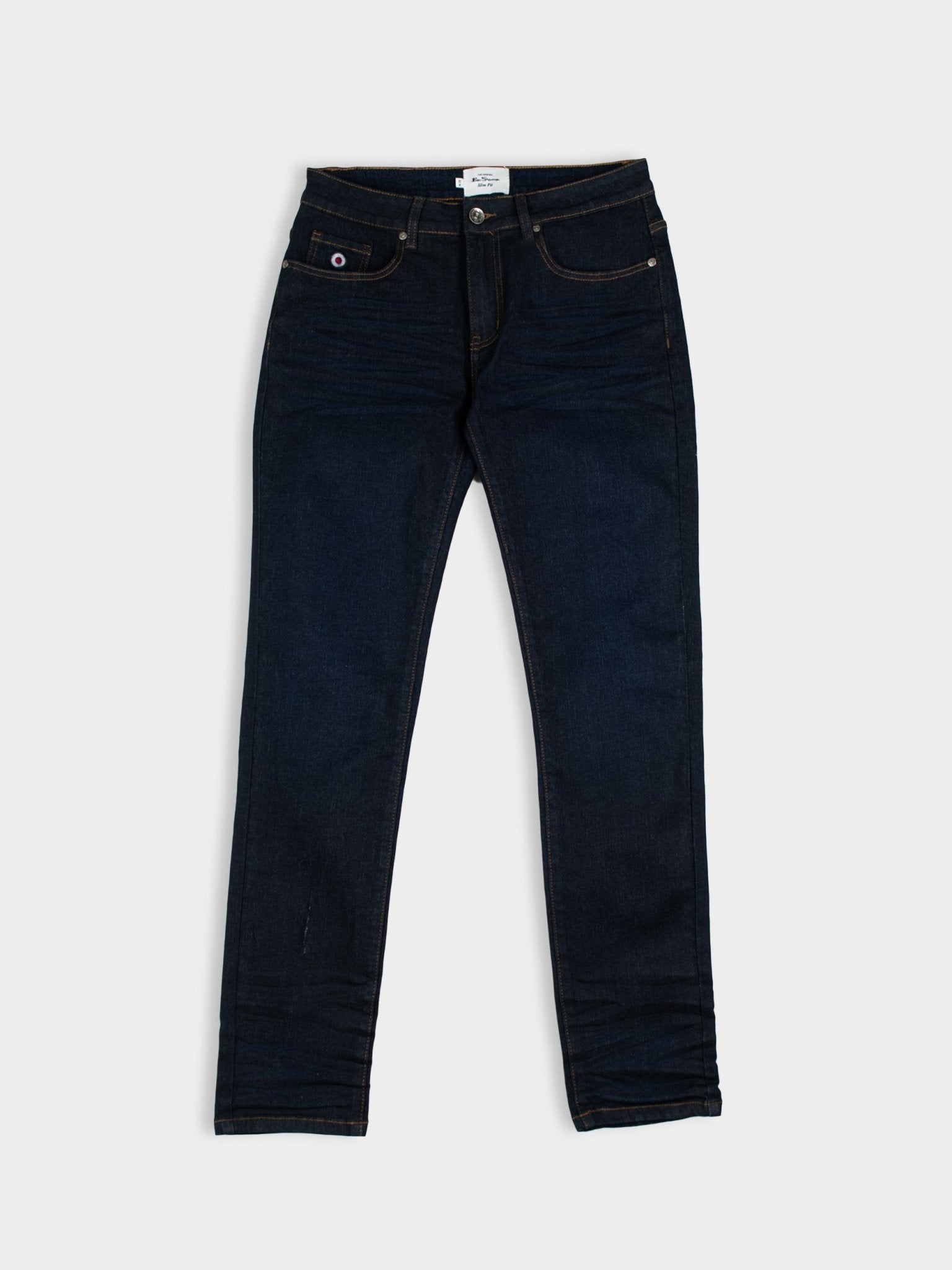 Slim Fit Garment wash Coated Spray - Dark Indigo