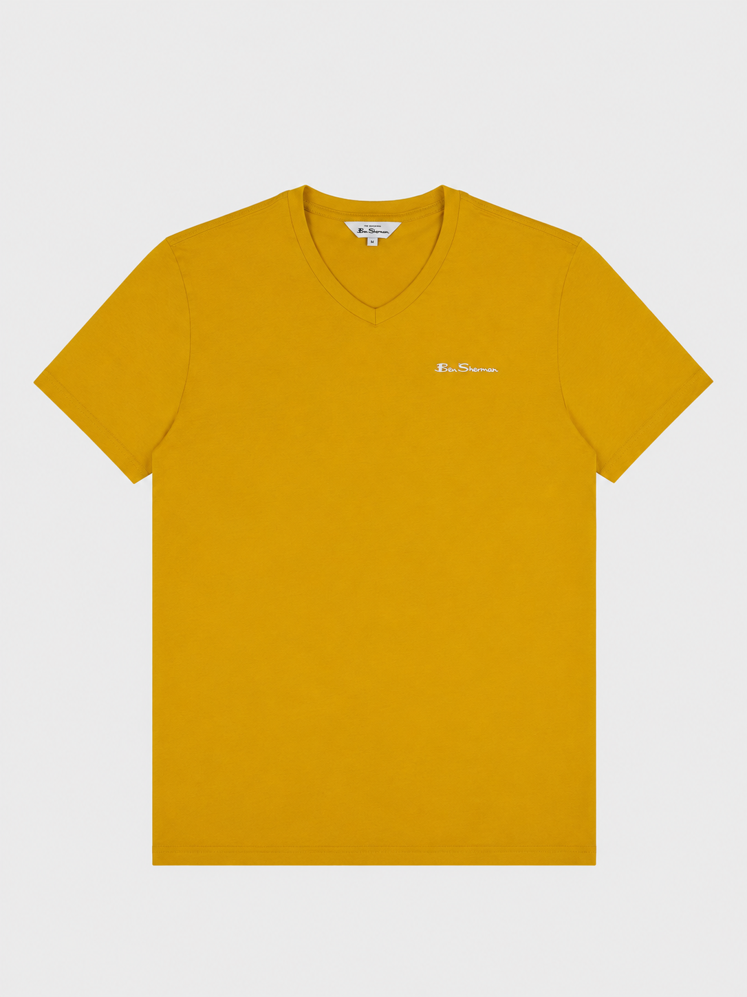 ESSENTIAL V NECK SHORT SLEEVE T-SHIRT - DIJON