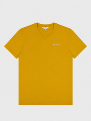 ESSENTIAL V NECK SHORT SLEEVE T-SHIRT - DIJON