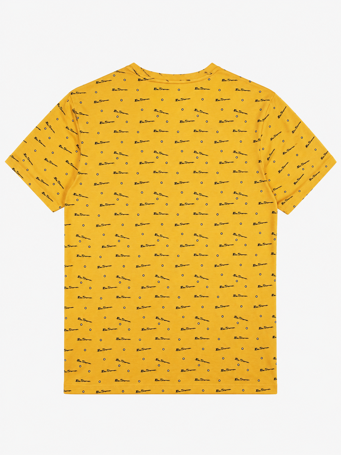 Ben Sherman All Over Print T-Shirt in Dijon - Back View