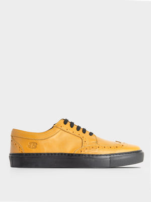 B Leather Brogue  - Ochre