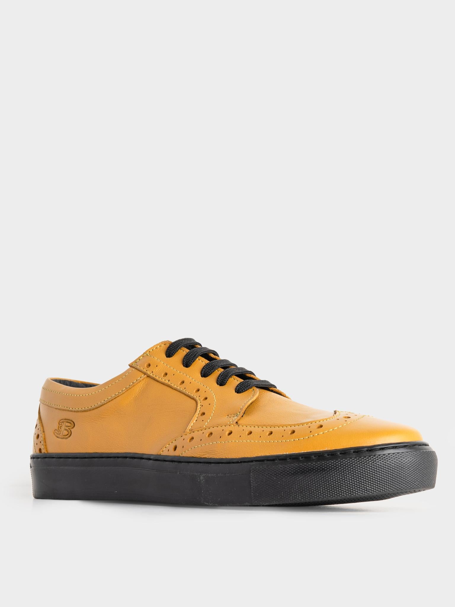 B Leather Brogue  - Ochre