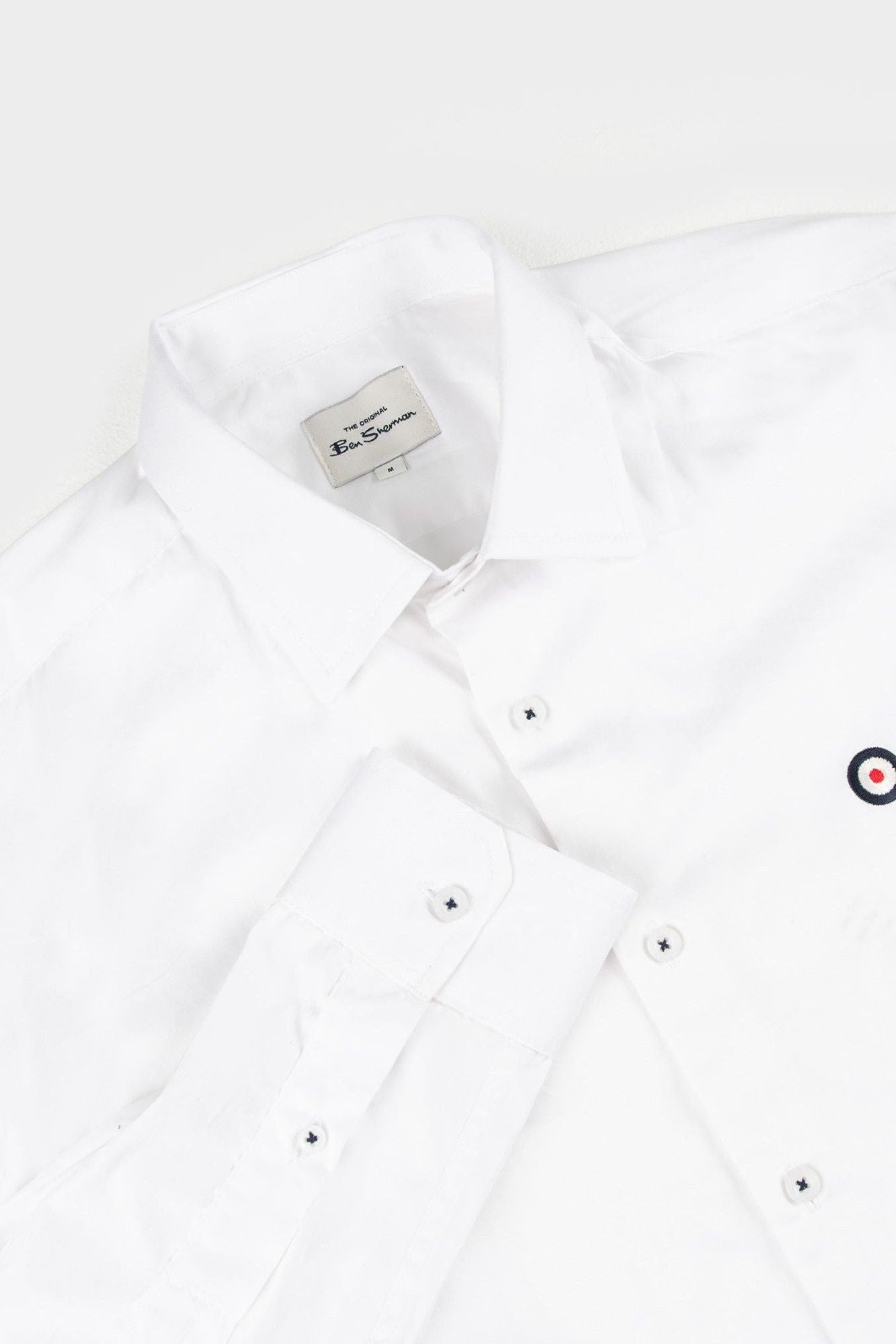 Ben Sherman Target Shirt - White | Men's Slim Fit Cotton Shirt Ben Sherman South Africa Ben Sherman Target Shirt - White | Men's Slim Fit Cotton Shirt Ben Sherman South Africa