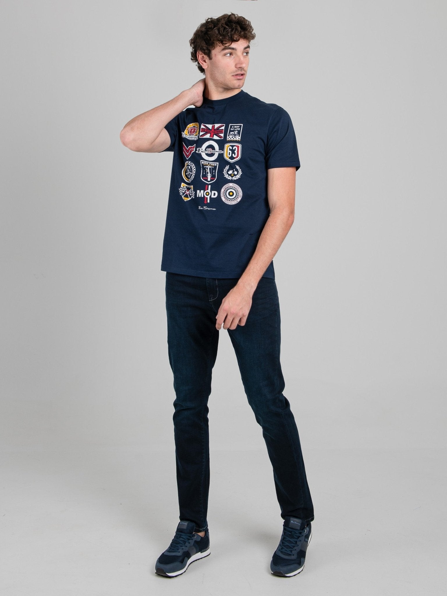 Scooter Club Tee - Navy