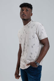 Paisley Pocket Tee - Plaster