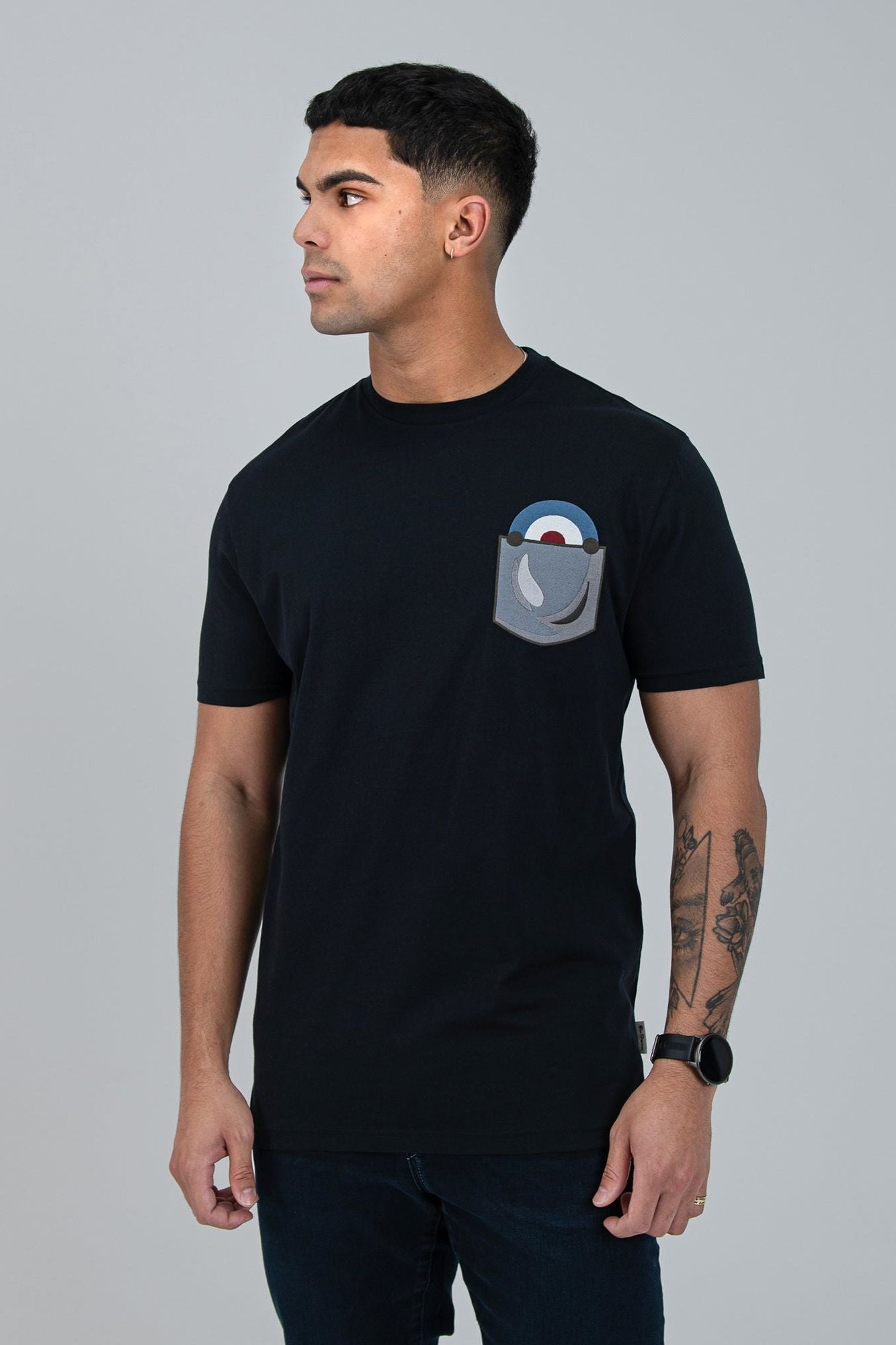 Target Pocket Tee - Black