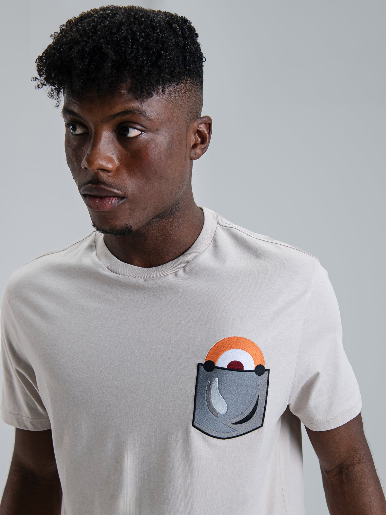 Target Pocket Tee - Plaster