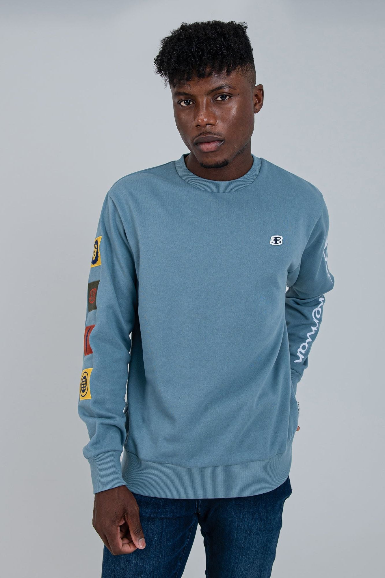 Teal crew neck sweatshirt hotsell