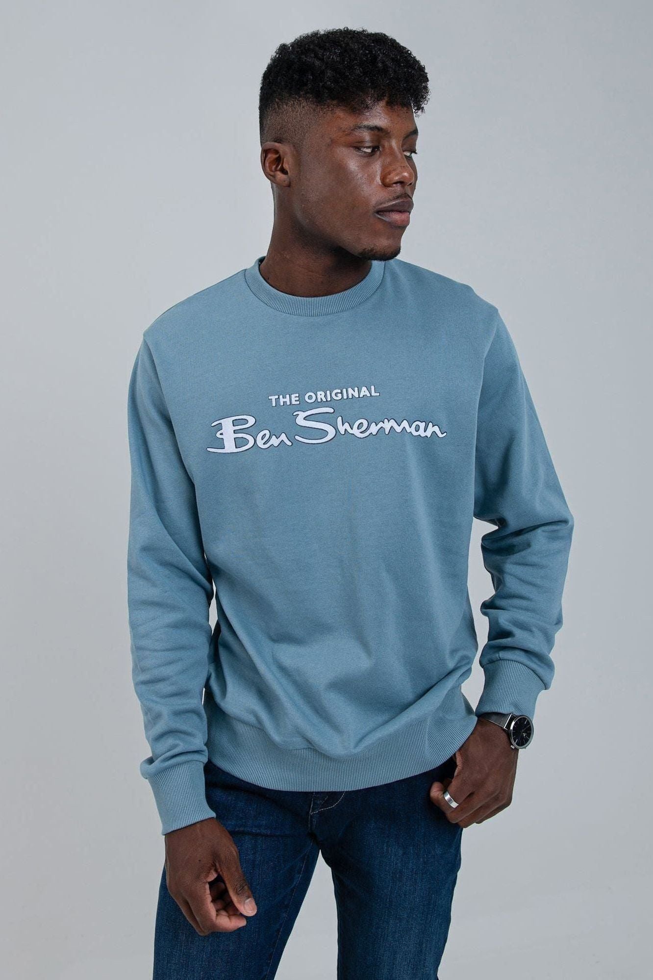 Signature Flock Crew Fleece - Citadel