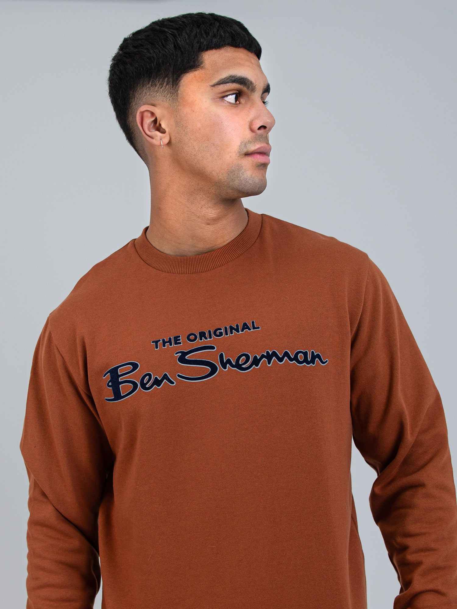 Signature Flock Crew Fleece - Mocha
