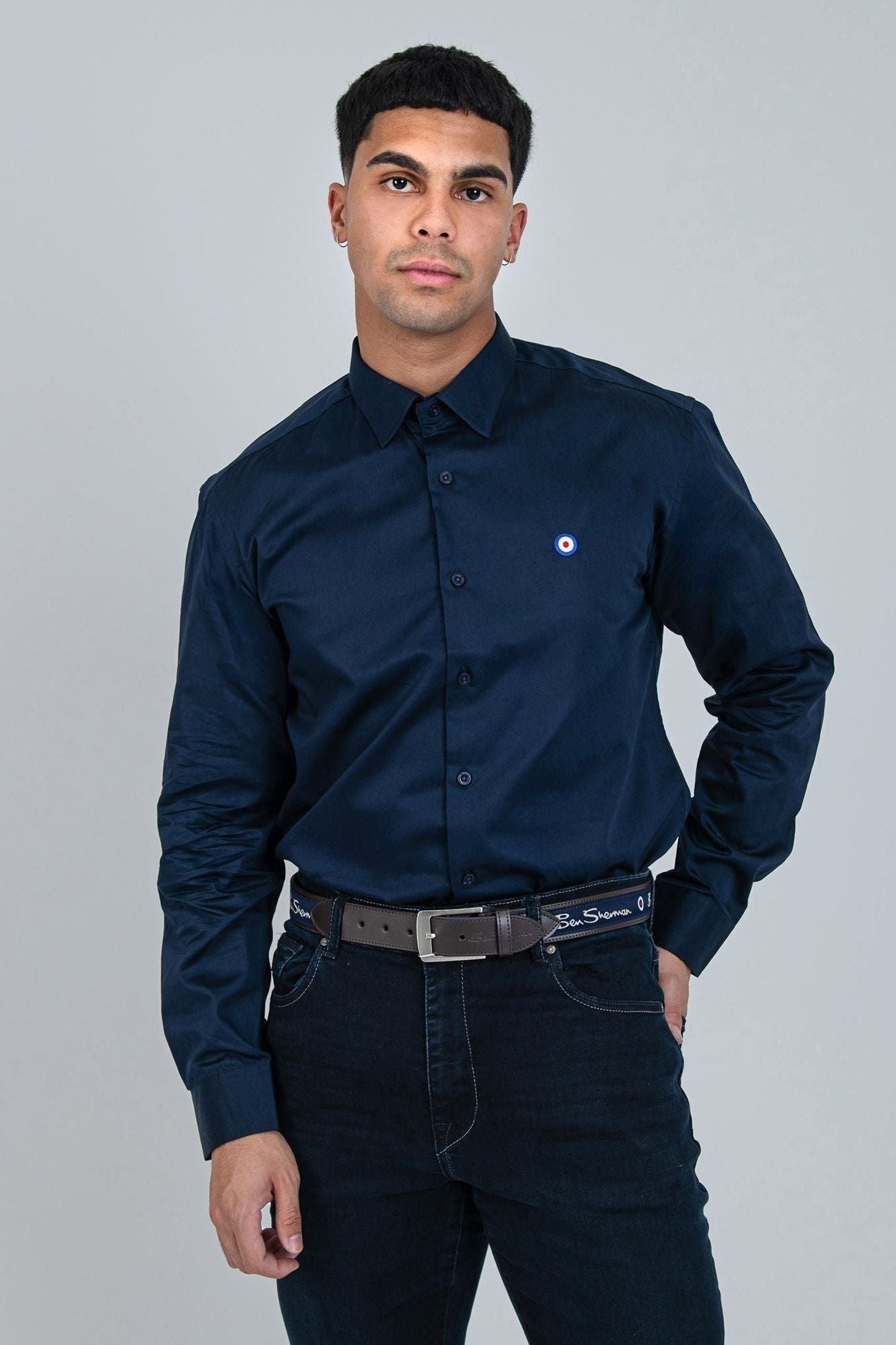 BEN TARGET SHIRT -  Navy