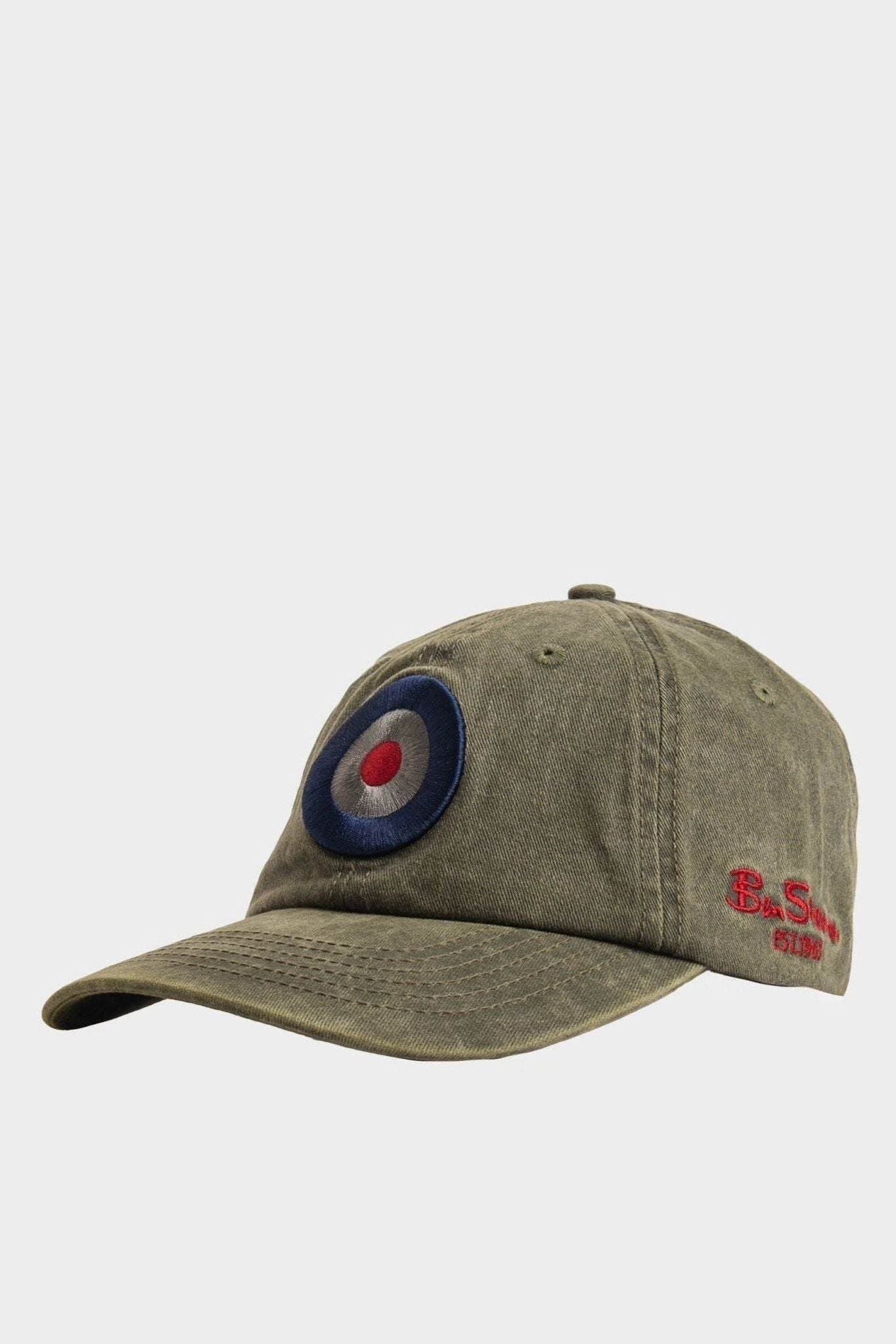 Ben Sherman Target Cap in Military Green | Adjustable Baseball Cap ...