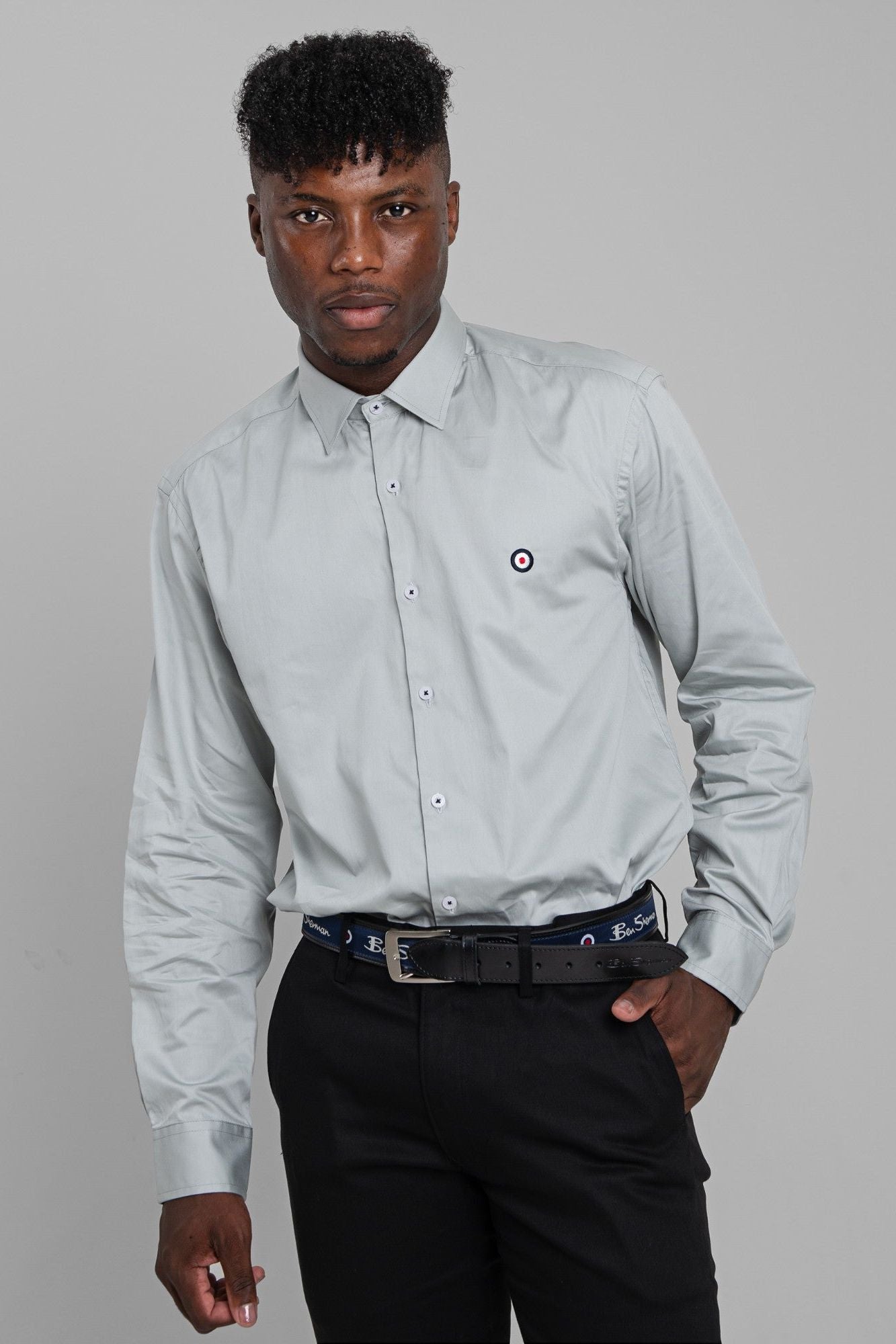 BEN TARGET SHIRT -  Ash Grey