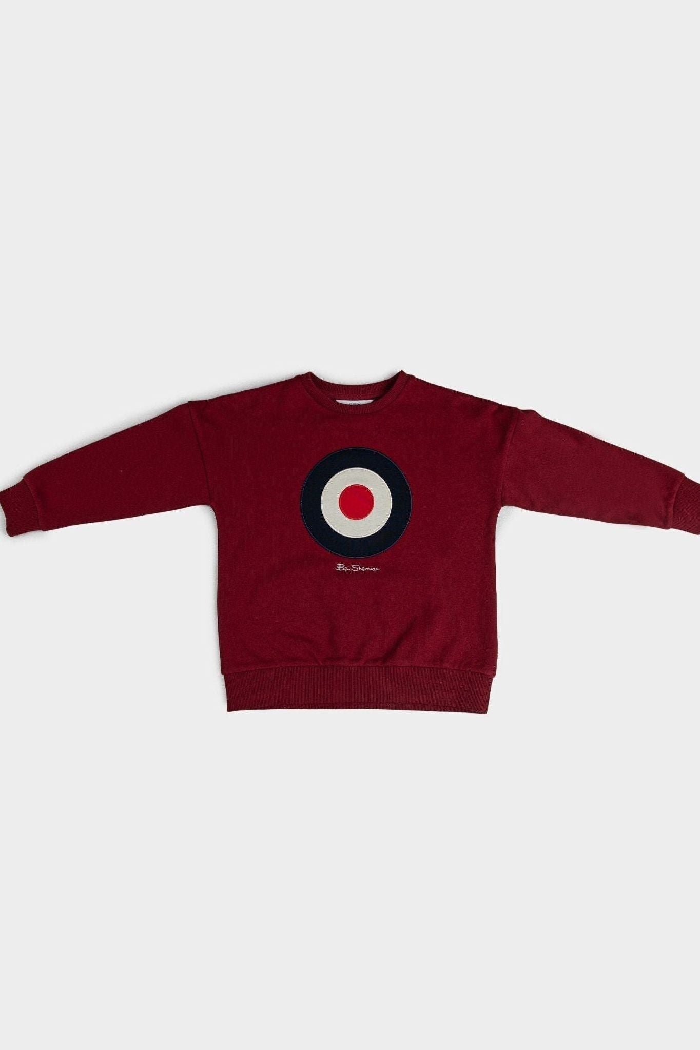 Kids Target Crew Sweater - Berry