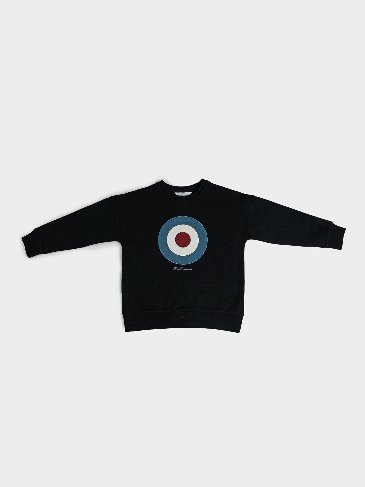 Kids Target Crew Sweater - Black