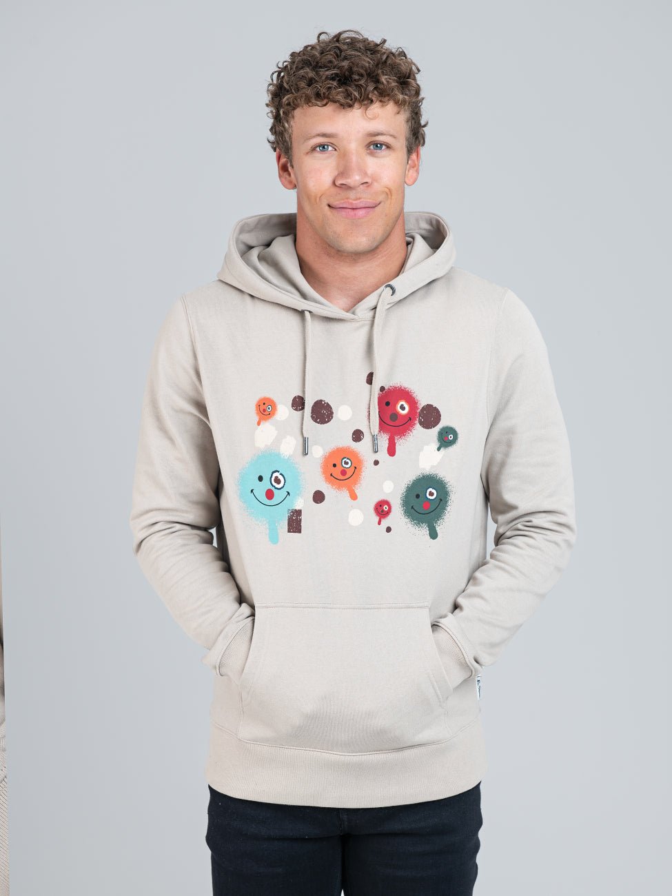 Distressed Clown Hoodie - Sustained Grey