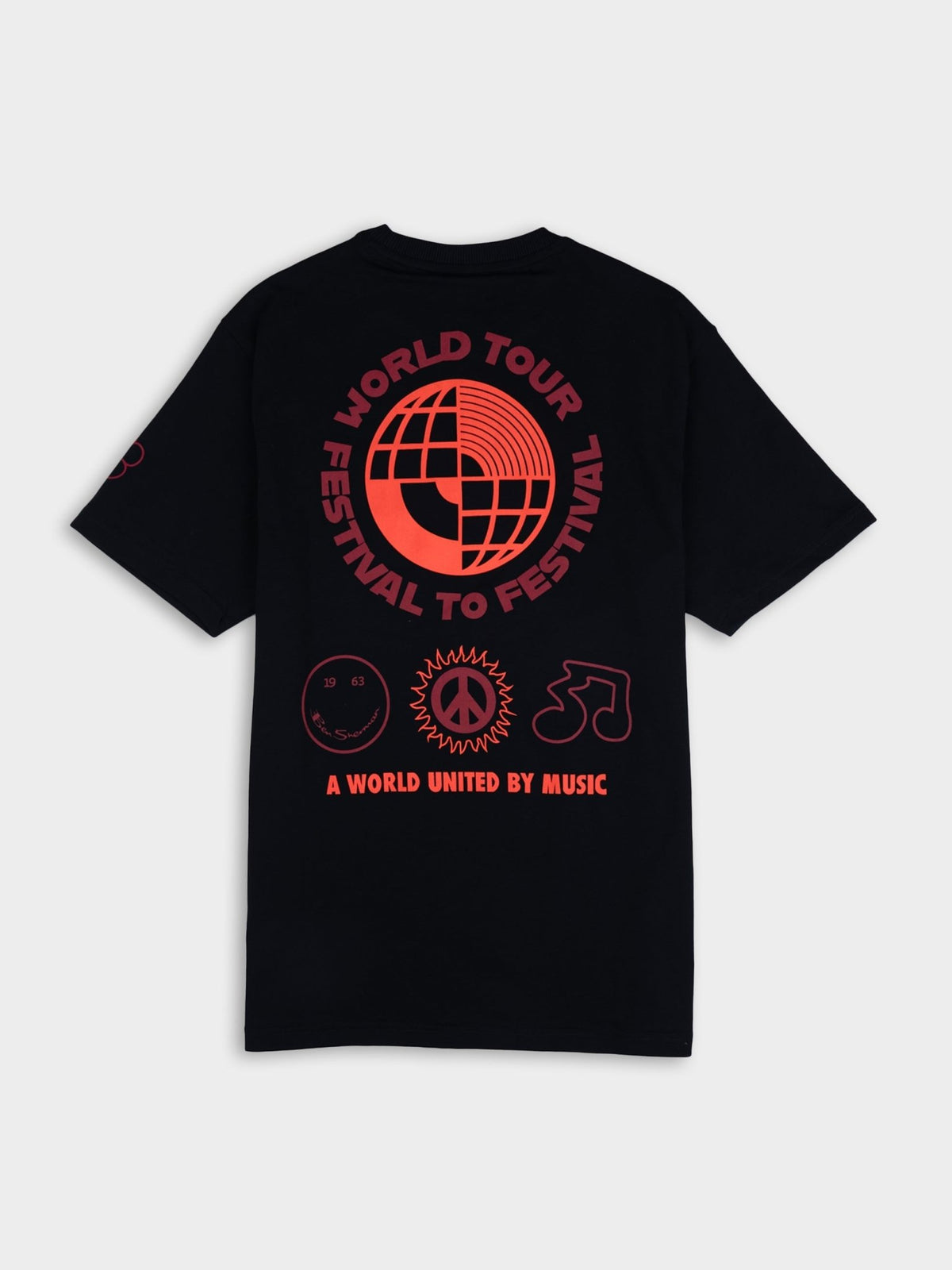 Ben Sherman Festival Tee in Black – image 2 of 3