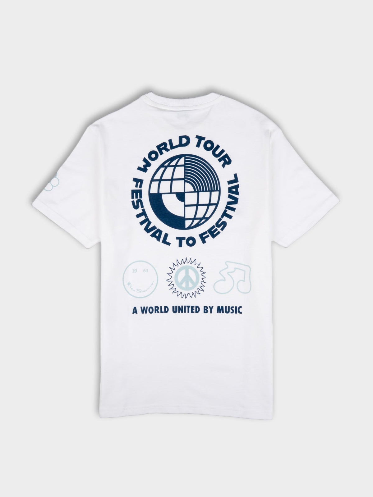 Ben Sherman Festival Tee in White – image 2 of 3