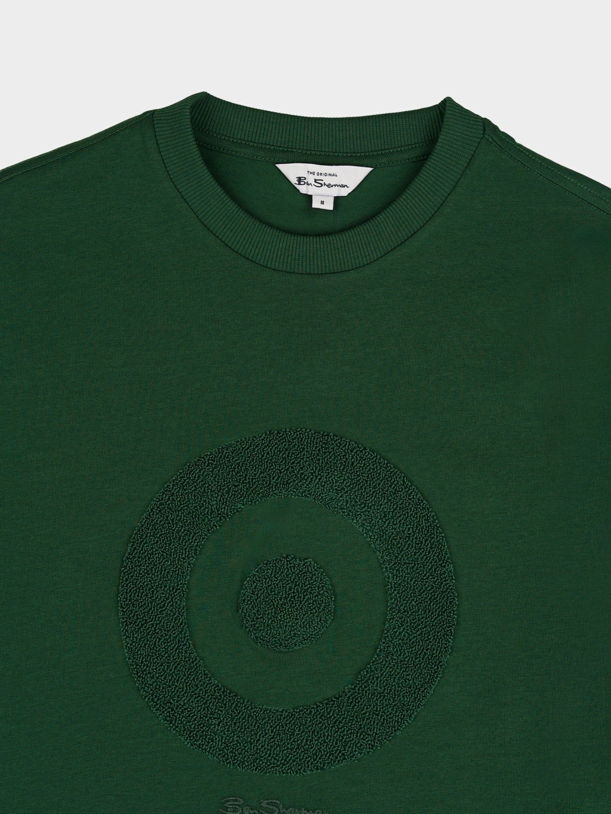 Ben Sherman Target Towelling Applique Tee in Forest Green – image 2 of 2