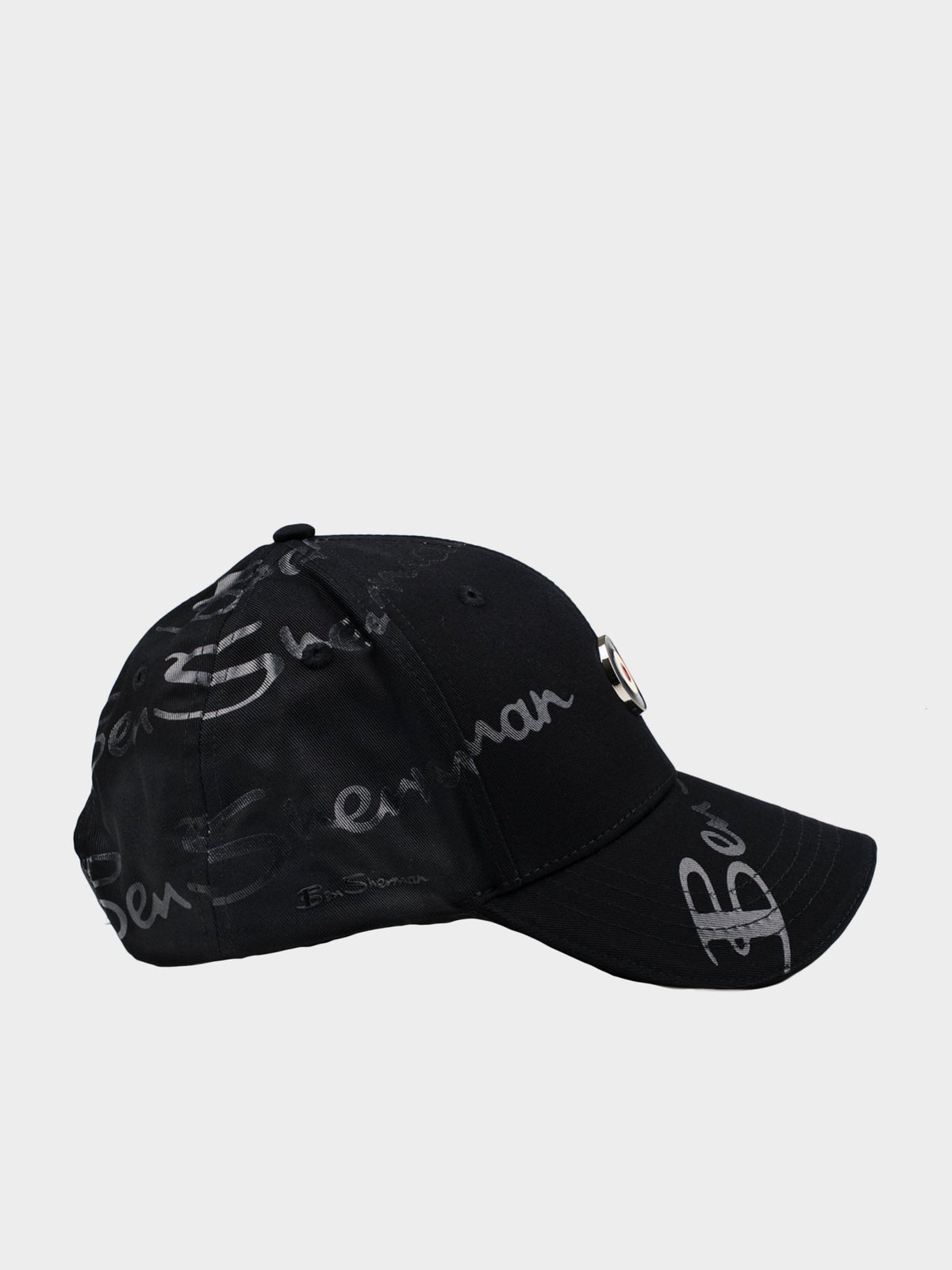 Ben Sherman George Plastisol Cap in Black – image 2 of 4