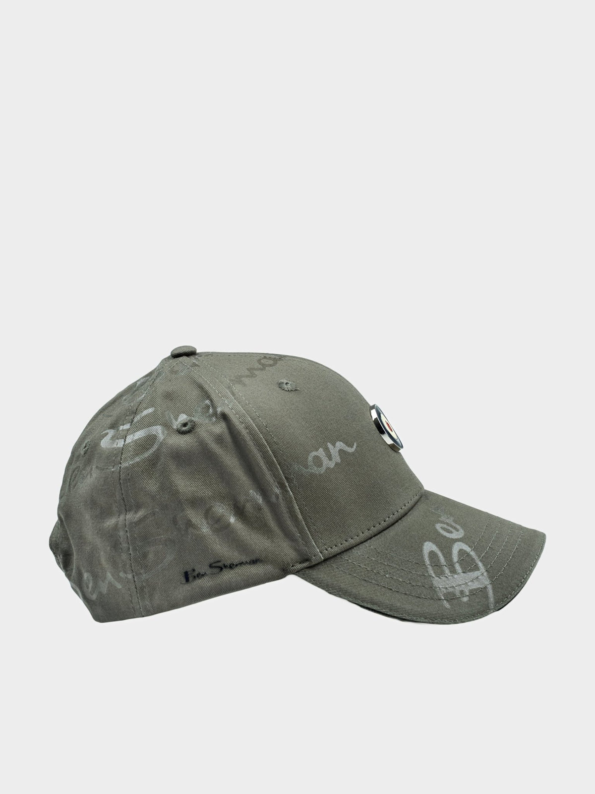 Ben Sherman George Plastisol Cap in Olive – image 2 of 4