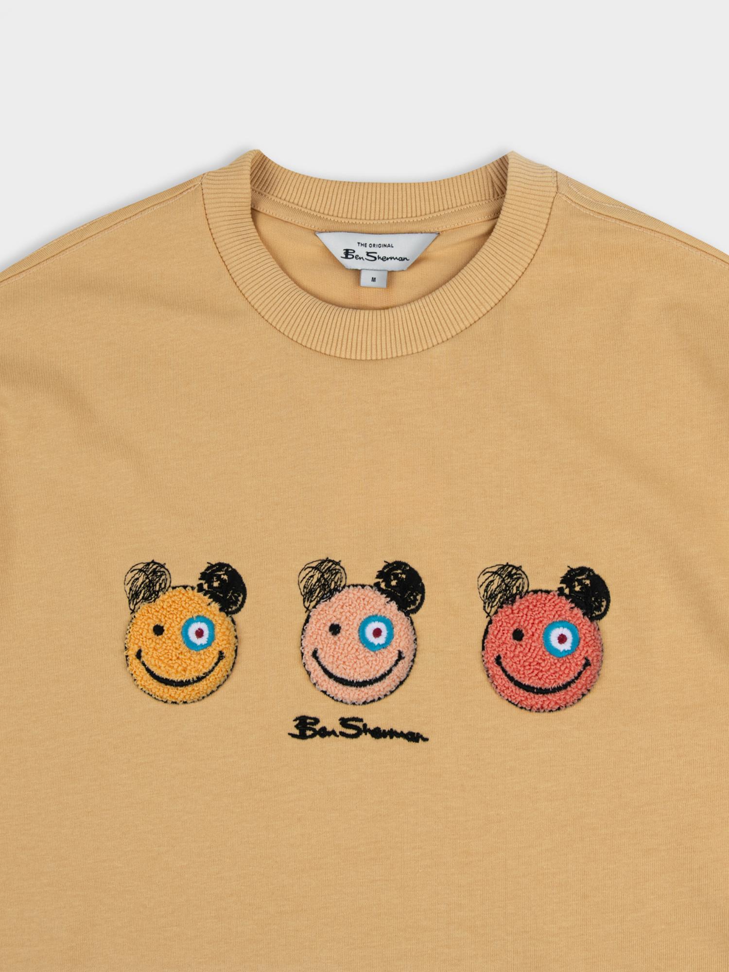 Happy Bears Tee - New Wheat