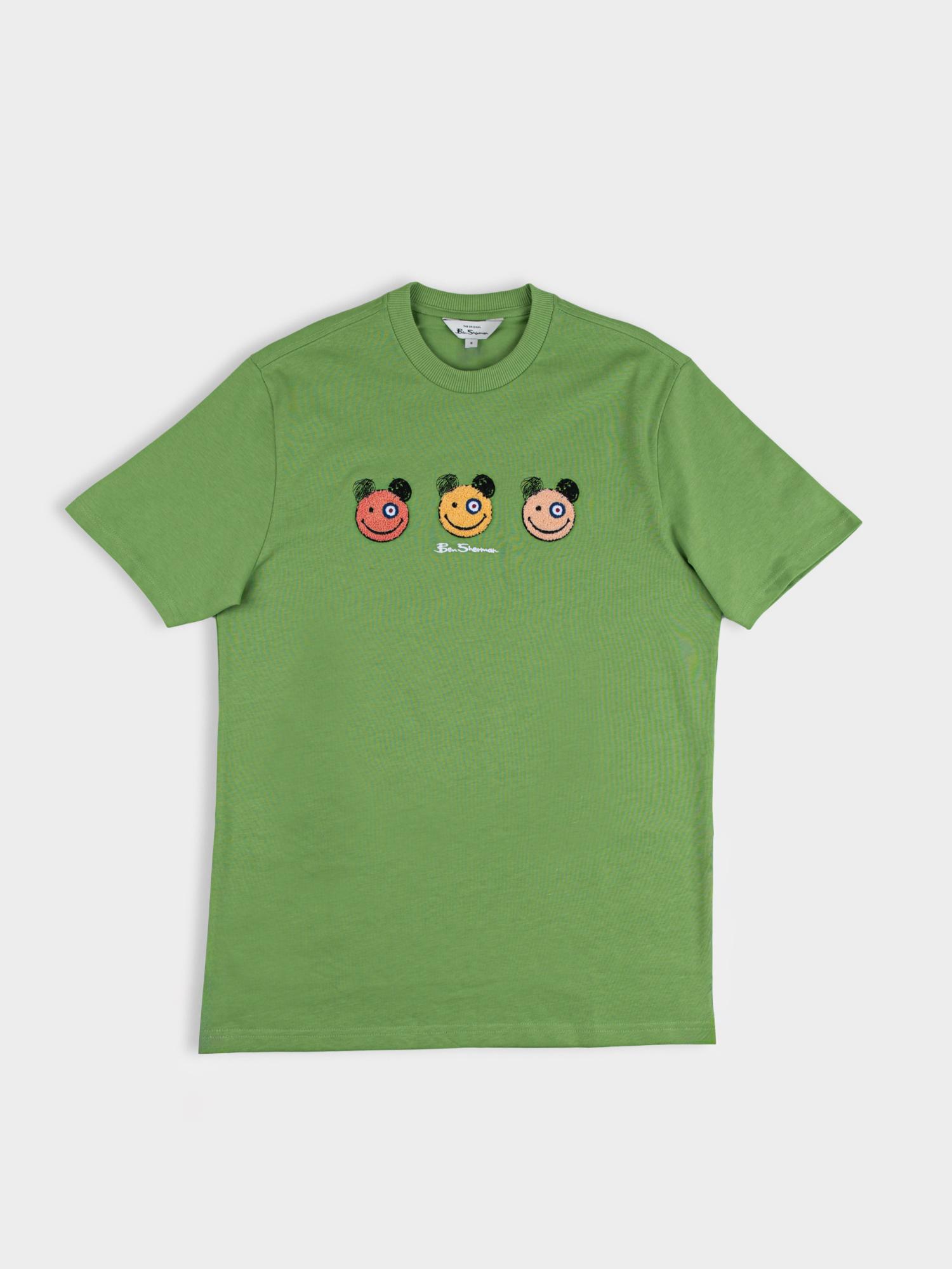 Happy Bears Tee - Piquant Green