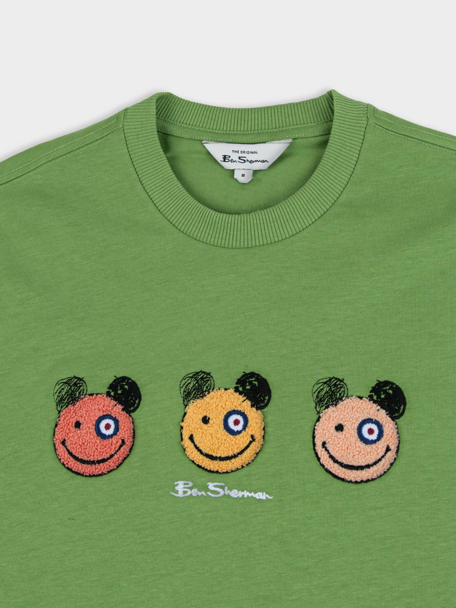 Happy Bears Tee - Piquant Green